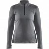 Craft Core Trim Thermal Midlayer Women dark grey melange -Training Shirts Shop craft core trim thermal midlayer women dark grey melange 1
