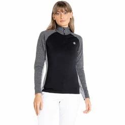 Dare 2b Involved II Stretch LS Top Women black/ebony grey -Training Shirts Shop dare 2b involved ii stretch ls top women black ebony grey 3