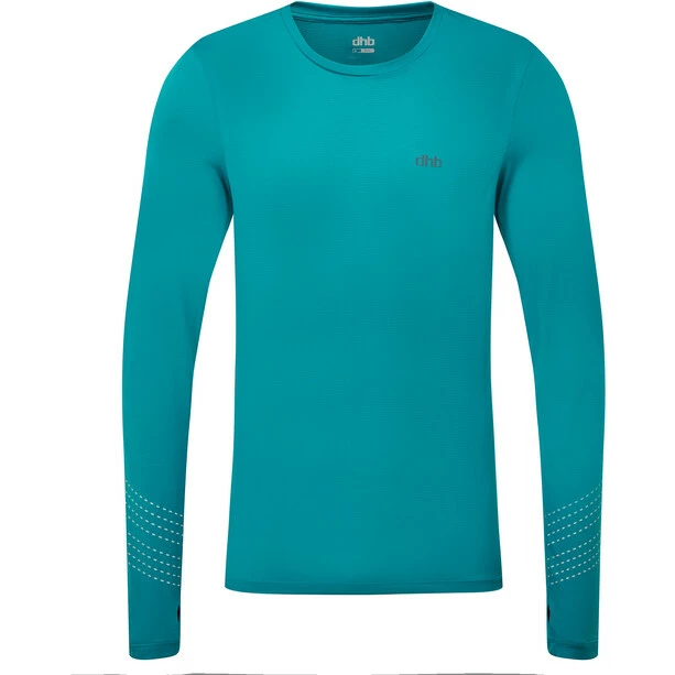 Dhb Aeron FLT Long Sleeve Run Top Men teal 3 Dhb Aeron FLT Long Sleeve Run Top Men teal