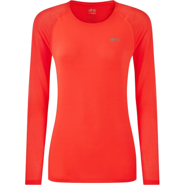 Dhb Aeron LS Top Women firey coral 3 Dhb Aeron LS Top Women firey coral