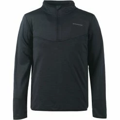 Endurance Ledger Waffle Melange Midlayer Men black