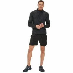 Endurance Ledger Waffle Melange Midlayer Men black -Training Shirts Shop endurance ledger waffle melange midlayer men black 3