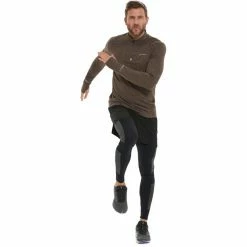 Endurance Tune Melange Midlayer Men wren -Training Shirts Shop endurance tune melange midlayer men wren 3
