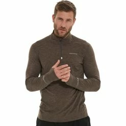 Endurance Tune Melange Midlayer Men wren -Training Shirts Shop endurance tune melange midlayer men wren 4