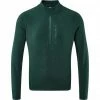 Föhn Trail Recycled Quarter Zip Fleece Sweater Men green