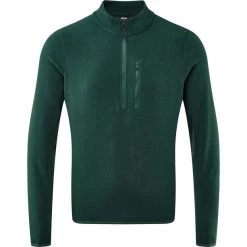 Föhn Trail Recycled Quarter Zip Fleece Sweater Men green