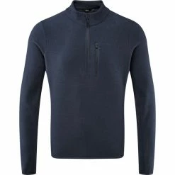 Föhn Trail Recycled Quarter Zip Fleece Sweater Men navy -Training Shirts Shop foehn trail recycled quarter zip fleece sweater men navy 2