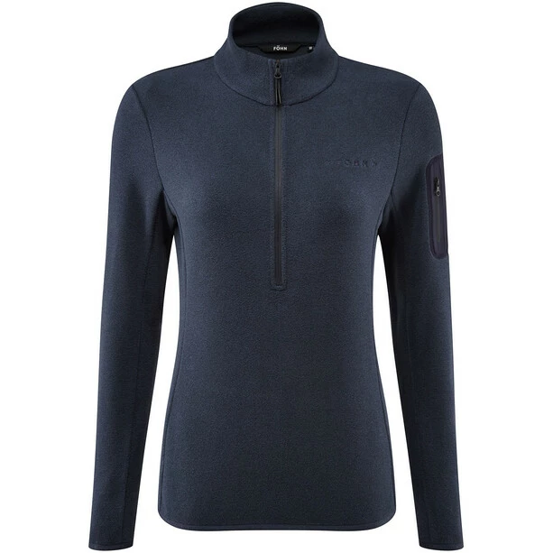 Föhn Trail Recycled Quarter Zip Fleece Sweater Women navy 4 Föhn Trail Recycled Quarter Zip Fleece Sweater Women navy - Image 2