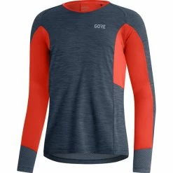 GOREWEAR Energetic LS Shirt Men orbit blue/fireball