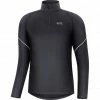 GOREWEAR M Mid Long Sleeve Zip Shirt Men black -Training Shirts Shop gore wear m mid langarm zip shirt herren black 1