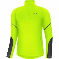 GOREWEAR M Mid Long Sleeve Zip Shirt Men neon yellow/black