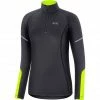 GOREWEAR M Mid Long Sleeve Zip Shirt Women black/neon yellow 2 GOREWEAR M Mid Long Sleeve Zip Shirt Women black/neon yellow -Training Shirts Shop gore wear m mid long sleeve zip shirt women black neon yellow 1
