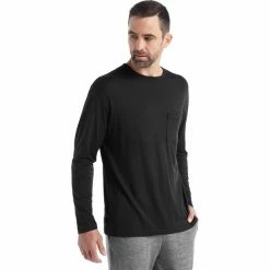 Icebreaker Granary LS Pocket Tee Men black -Training Shirts Shop icebreaker granary ls pocket tee men black 2