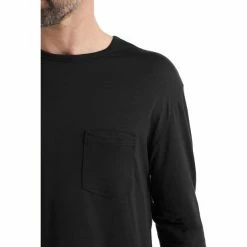 Icebreaker Granary LS Pocket Tee Men black -Training Shirts Shop icebreaker granary ls pocket tee men black 5