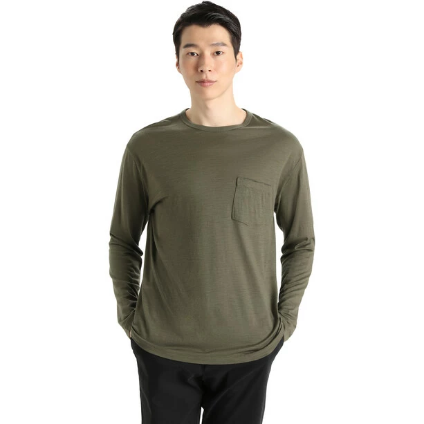 Icebreaker Granary LS Pocket Tee Men loden 4 Icebreaker Granary LS Pocket Tee Men loden - Image 2