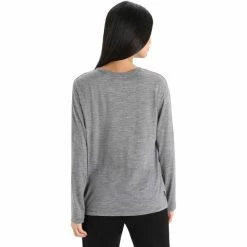 Icebreaker Granary LS Tee Women gritstone heather -Training Shirts Shop icebreaker granary ls tee women gritstone heather 3