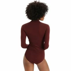 Icebreaker Queens LS High Neck Bodysuit Women espresso -Training Shirts Shop icebreaker queens ls high neck bodysuit women espresso 3