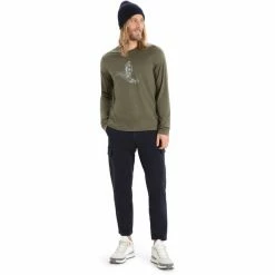 Icebreaker Tech Lite II Skiing Yeti LS Tee Men loden -Training Shirts Shop icebreaker tech lite ii skiing yeti ls tee men loden 4