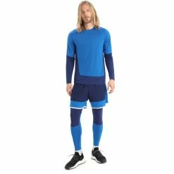 Icebreaker ZoneKnit LS Tee Men lazurite/royal navy/cb -Training Shirts Shop icebreaker zoneknit ls tee men lazurite royal navy cb 4