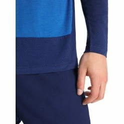 Icebreaker ZoneKnit LS Tee Men lazurite/royal navy/cb -Training Shirts Shop icebreaker zoneknit ls tee men lazurite royal navy cb 6