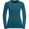 Jack Wolfskin Infinite LS Shirt Women blue coral -Training Shirts Shop jack wolfskin infinite ls shirt women blue coral 1