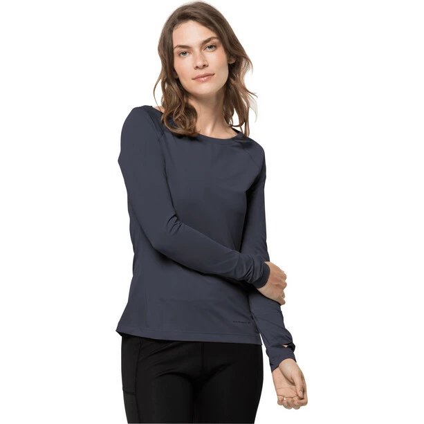 Jack Wolfskin Tasman LS Shirt Women graphite 4 Jack Wolfskin Tasman LS Shirt Women graphite - Image 2