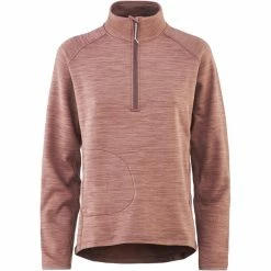 Kari Traa Berthe Midlayer Half Zip Women taupe