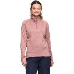 Kari Traa Berthe Midlayer Half Zip Women taupe -Training Shirts Shop kari traa berthe midlayer half zip women taupe 3