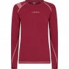 La Sportiva Futura Longsleeve Women red plum -Training Shirts Shop la sportiva futura longsleeve women red plum 1