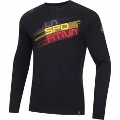 La Sportiva Stripe Evo Long Sleeve Top Men black/yellow