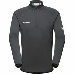 Mammut Aegility Half Zip Longsleeve Shirt Men phantom melange-white