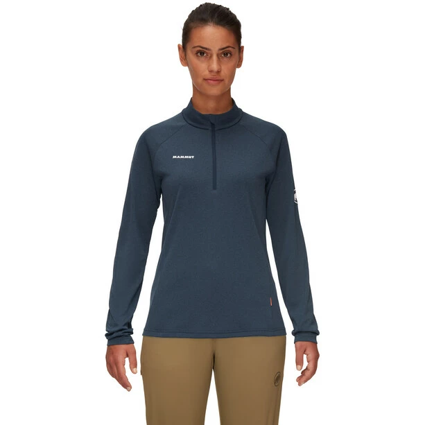 Mammut Aegility Half Zip Longsleeve Shirt Women marine melange-white 4 Mammut Aegility Half Zip Longsleeve Shirt Women marine melange-white - Image 2