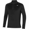 Mizuno Warmalite LS HZ Tee Men black -Training Shirts Shop mizuno warmalite ls hz tee men black 1