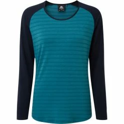 Mountain Equipment Redline LS Tee Women spruce stripe/cosmos