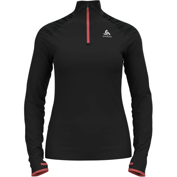 Odlo Axalp Ceramiwarm Midlayer 1/2 Zip Women black/siesta 3 Odlo Axalp Ceramiwarm Midlayer 1/2 Zip Women black/siesta