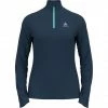 Odlo Essential Ceramiwarm Midlayer Halfzip Women blue wing teal/polynya -Training Shirts Shop odlo essential ceramiwarm midlayer halfzip women blue wing teal polynya 1