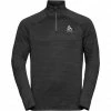 Odlo Run Easy Warm Midlayer 1/2 Zip Men black melange -Training Shirts Shop odlo millennium element midlayer 1 2 zip men black melange 1