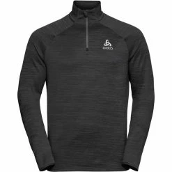 Odlo Run Easy Warm Midlayer 1/2 Zip Men black melange