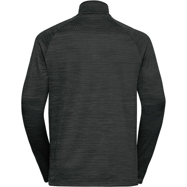 Odlo Run Easy Warm Midlayer 1/2 Zip Men black melange 4 Odlo Run Easy Warm Midlayer 1/2 Zip Men black melange - Image 2