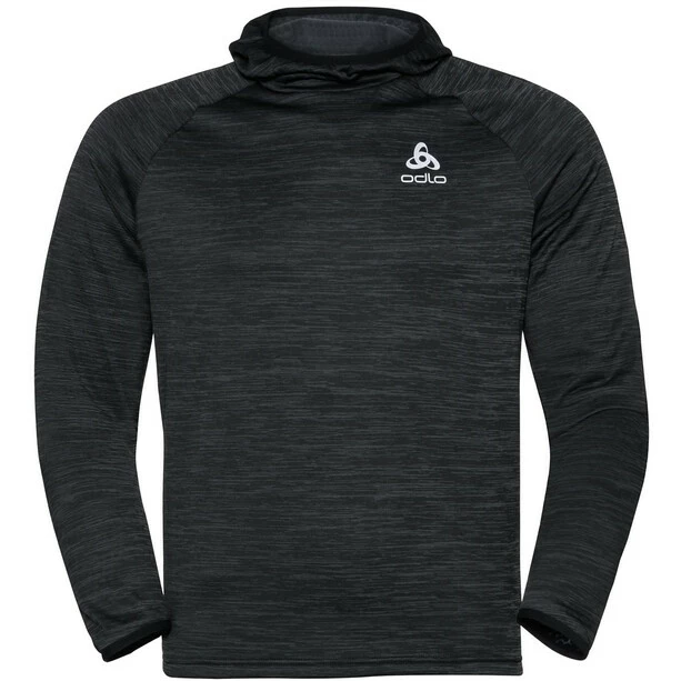 Odlo Run Easy Warm Hoody Midlayer Men black melange 3 Odlo Run Easy Warm Hoody Midlayer Men black melange