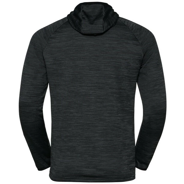 Odlo Run Easy Warm Hoody Midlayer Men black melange 5 Odlo Run Easy Warm Hoody Midlayer Men black melange - Image 3