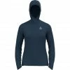 Odlo Run Easy Warm Hoody Midlayer Women blue wing teal melange -Training Shirts Shop odlo run easy warm hoody midlayer women blue wing teal melange 1