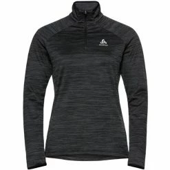 Odlo Run Easy Warm Midlayer 1/2 Zip Women black melange