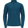 Odlo Sesvenna Midlayer Halfzip Men blue wing teal melange -Training Shirts Shop odlo sesvenna midlayer halfzip men blue wing teal melange 1