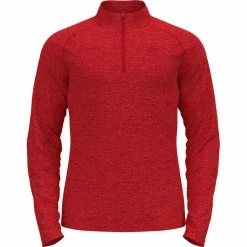 Odlo Sesvenna Midlayer Halfzip Men chinese red melange