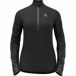 Odlo Zeroweight Ceramiwarm Reflective Midlayer Halfzip Women black