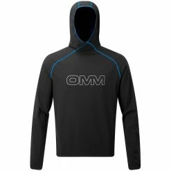 OMM Breeze Hoodie Men black/blue -Training Shirts Shop omm breeze hoodie men black blue 3