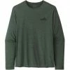 Patagonia Capilene Cool Daily Graphic LS Shirt Men green/SKPX -Training Shirts Shop patagonia capilene cool daily graphic ls shirt men green skpx 1