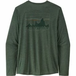 Patagonia Capilene Cool Daily Graphic LS Shirt Men green/SKPX -Training Shirts Shop patagonia capilene cool daily graphic ls shirt men green skpx 2