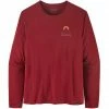 Patagonia Capilene Cool Daily Graphic LS Shirt Men red/SLRX -Training Shirts Shop patagonia capilene cool daily graphic ls shirt men red slrx 1